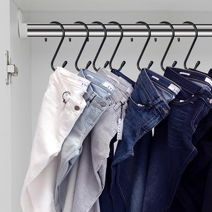 12-Pack 4.5" Vinyl Coated S Hooks – Heavy Duty for Closet, Kitchen & Garage