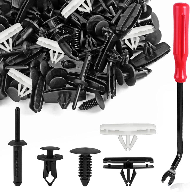 150PCS Jeep Wrangler Fender Clips, 5-in-1 Push Rivets for JK JL & Grand Cherokee
