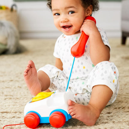 Classic Chatter Telephone Pull Along Toy with Rotary Dial for Toddlers