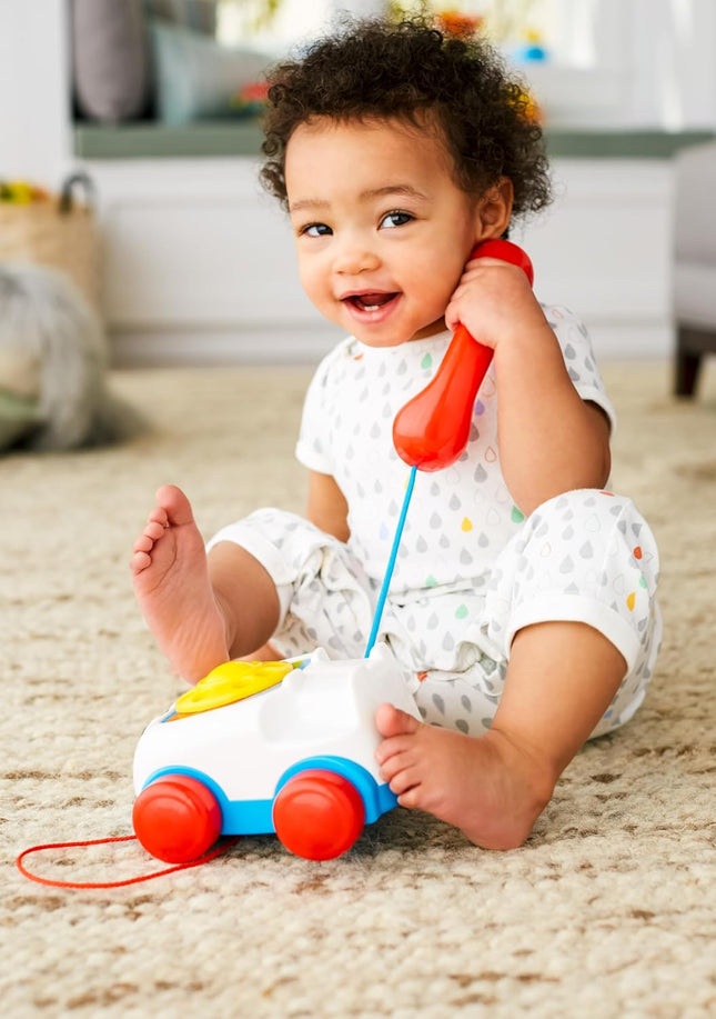 Classic Chatter Telephone Pull Along Toy with Rotary Dial for Toddlers