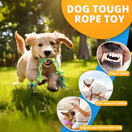 8-Pack Puppy Toys for Small Dogs – Plush, Squeaky, Rope & Teething Toys for Puppies