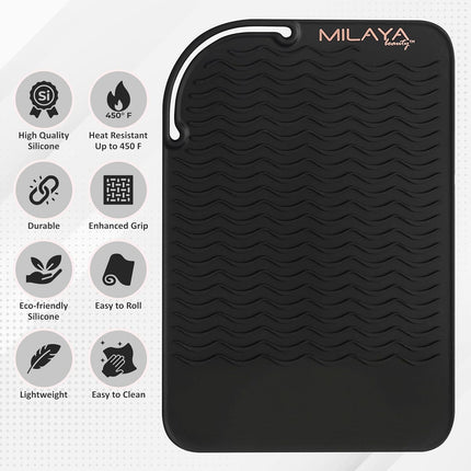 Silicone Hot Tool Mat – Protect Vanity, Organize Hair Tools & Accessories