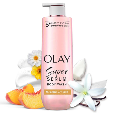 Super Serum Body Wash 20oz, Collagen Peptide, Vitamin C & Shea Butter, Rich Hydration