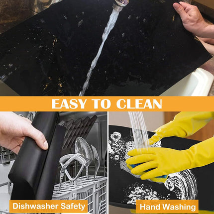 5-Pack Nonstick Grill Mats, Reusable BBQ Teflon Mats for Gas, Charcoal & Electric Grills