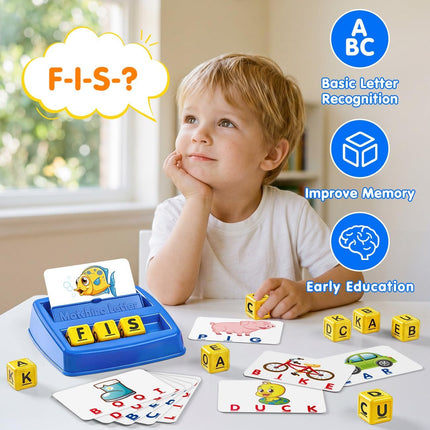 Matching Letter Game Educational Spelling Toy for Preschool Kids Ages 3+