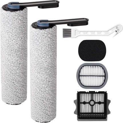 Floor ONE S5Combo Replacement Kit – 2 Roller Brushes, 2 HEPA Filters & Cleaner Brush