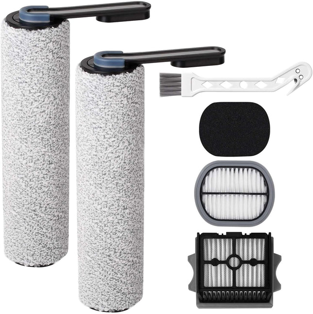 Floor ONE S5Combo Replacement Kit – 2 Roller Brushes, 2 HEPA Filters & Cleaner Brush