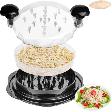 Upgrade Chicken Shredder Tool Twist Large Meat Twister Non Slip Black Kitchen