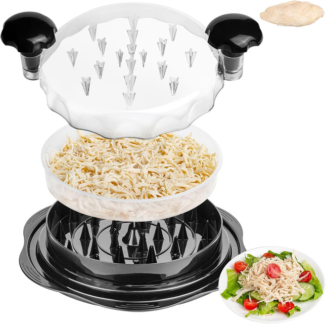 Upgrade Chicken Shredder Tool Twist Large Meat Twister Non Slip Black Kitchen