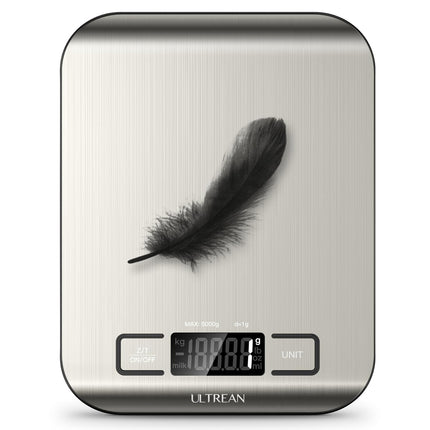 Food Scale Digital Kitchen Scale 11lb Stainless Steel LCD Baking Tare Function