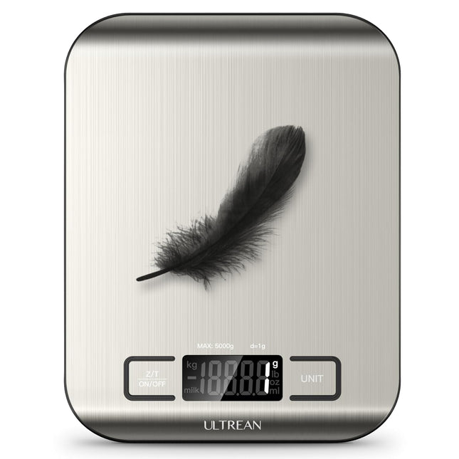 Food Scale Digital Kitchen Scale 11lb Stainless Steel LCD Baking Tare Function