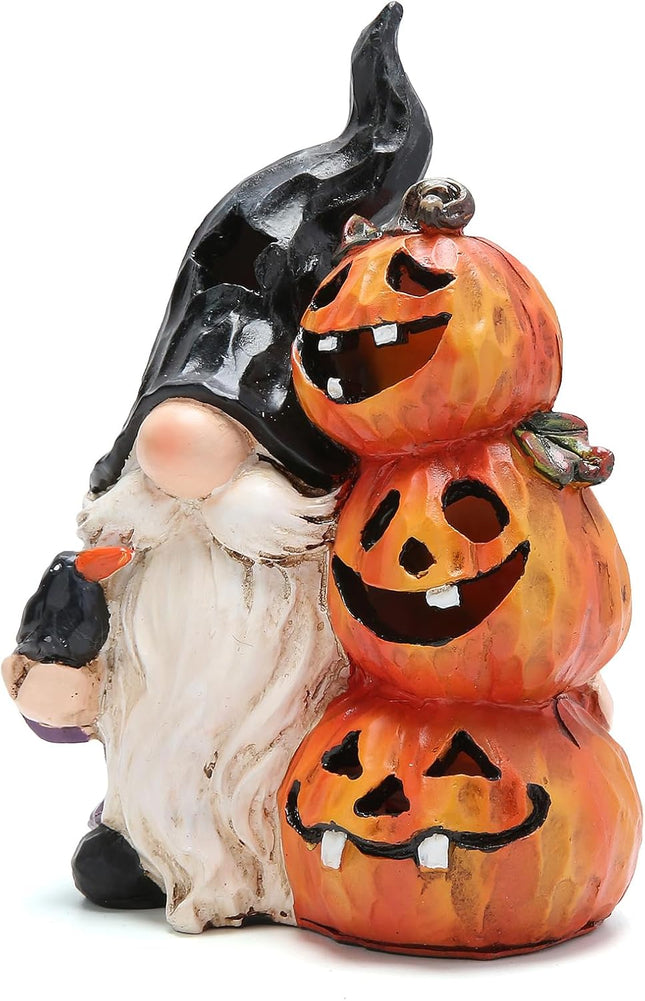 Hodao Fall Pumpkin Gnome Decor – Premium Halloween Swedish Elf Tabletop Figurine