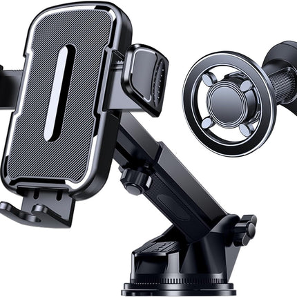 2-Pack MagSafe Car Phone Holder, Adjustable Suction Mount for iPhone & Android, 4-in-1