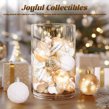 42 Pcs Shatterproof Christmas Ball Ornaments for Tree and Holiday Decor