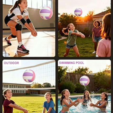 Soft Beach Volleyball Official Size for Indoor Outdoor School & Family Play