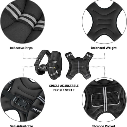 Weighted Vest for Men & Women for Strength Training, Running and Fitness