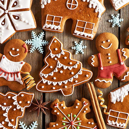 5-Piece Christmas Cookie Cutter Set – Snowman, Tree, Gingerbread & More