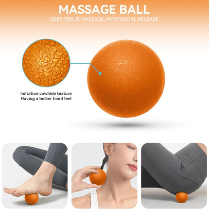 5 in 1 Foam Roller Set for Deep Tissue Massage Muscle Recovery Fitness