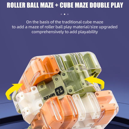 Large 3D Maze Puzzle Cube, Brain Training & Educational Toy for Teens & Adults
