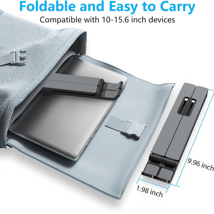 Portable Adjustable Laptop Stand Foldable Cooling Riser for Desk and Tablet