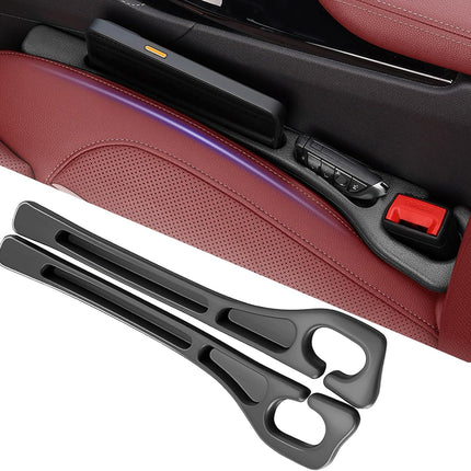 2-Pack Car Seat Gap Filler Organizer, Universal Seat Gap Plug with Storage Slot