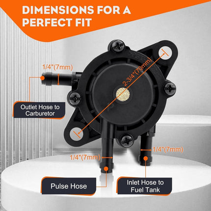 Fuel Pump 24 393 04-S/16-S Compatible with Kohler CH17–CH25 CV Series Engines