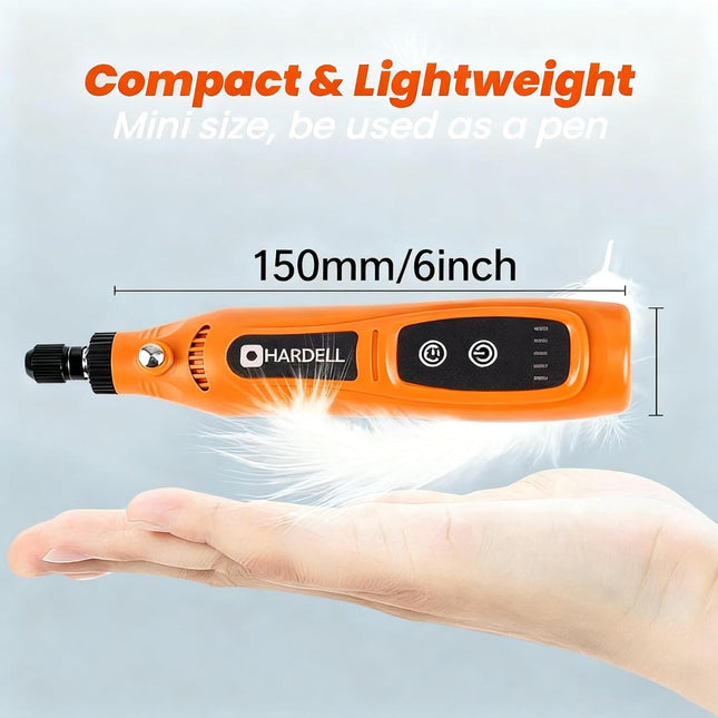 4V Cordless Rotary Tool Kit – 5-Speed Tool with 42 Accessories for Polishing & Grinding