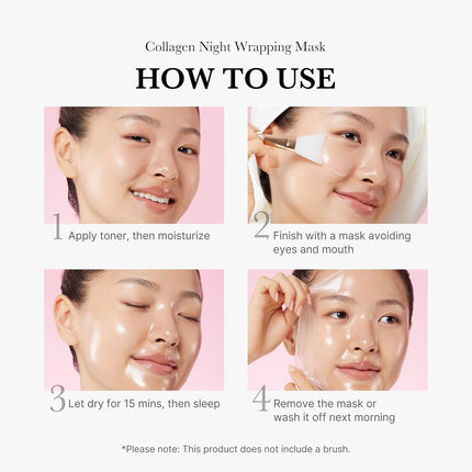 Collagen Wrapping Mask – Overnight Peel-Off for Elasticity & Hydration