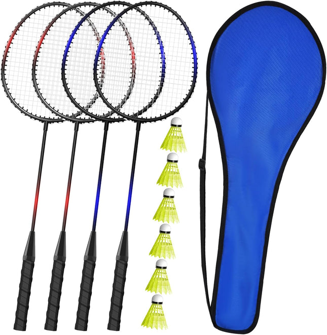 Complete Badminton Set for Kids Adults, Outdoor Sports & Backyard Play