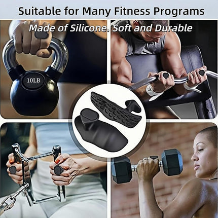 Anti-Slip Workout Grips, Silicone Weight Lifting Palm Pads for Men & Women