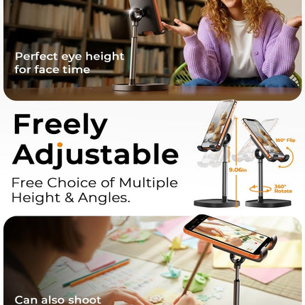 Cell Phone Holder Stand – Desk Organizer for Office, Gaming, iPhone, iPad & More