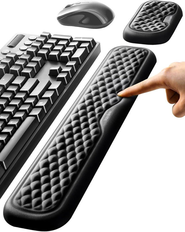Keyboard and Mouse Wrist Rest Memory Foam Ergonomic Support Pad for Desk