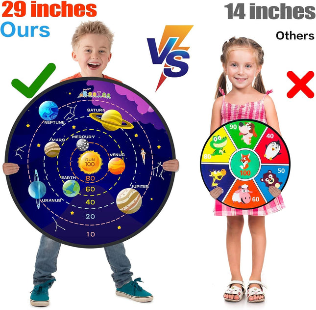 29" Large Kids Dart Board – Sticky Ball Game for Indoor & Outdoor Fun