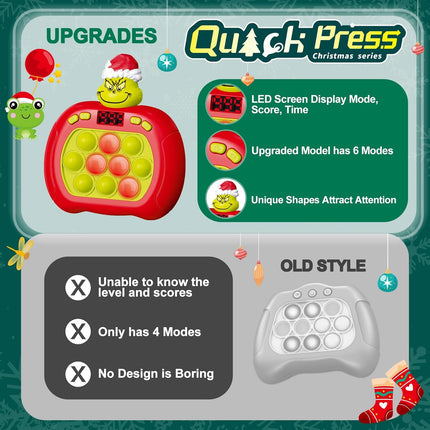 Upgraded Pop Push Puzzle Game – Handheld Fun for Kids, Quick & Challenging