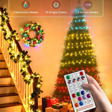 120 LED Battery Fairy Lights – 10Ft Multicolor Twinkle for Xmas & Party