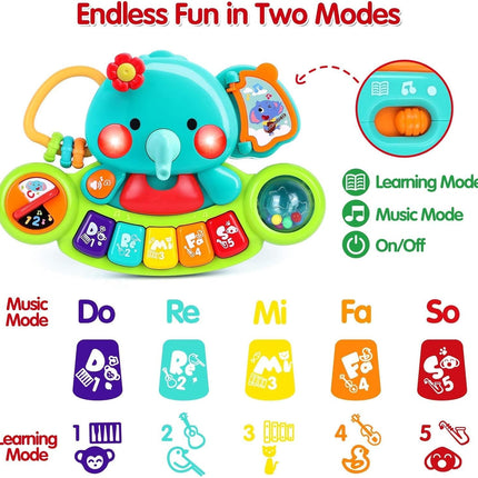 Baby Piano Toy for 6–18 Months – Light-Up Music & Educational Keyboard