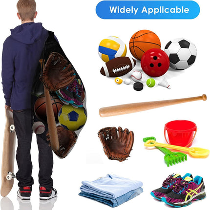 Extra Large Mesh Sports Ball Bag 30x40in for Soccer Basketball Volleyball