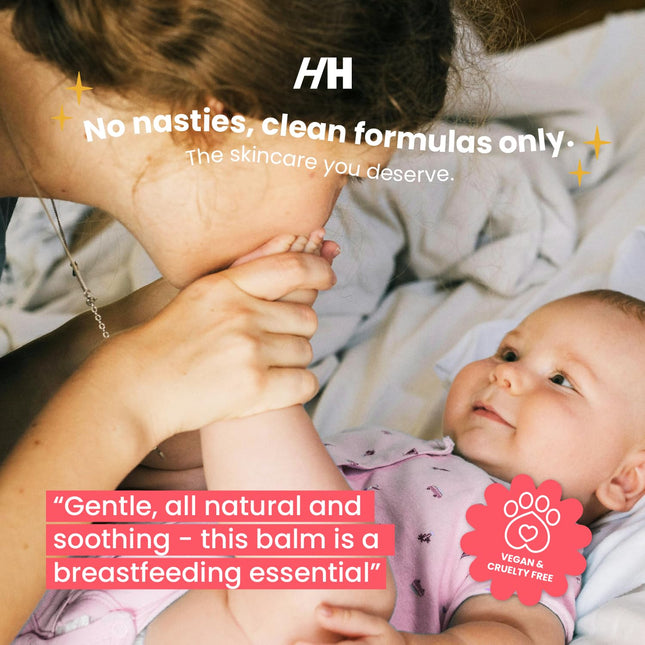 Handmade Heroes Nipple Balm – 100% Natural, Sore Nipple Relief & Breastfeeding Essentials