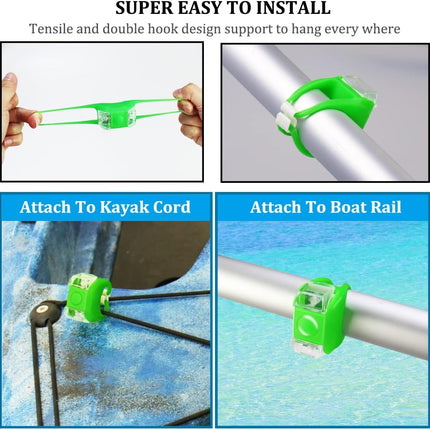 Kayak Navigation Lights – Red & Green Battery Operated for Night Kayaking