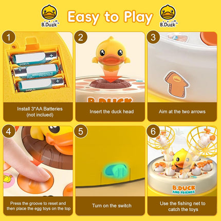 Jumping Ducks Board Game – Interactive Family Toy for Kids 3+