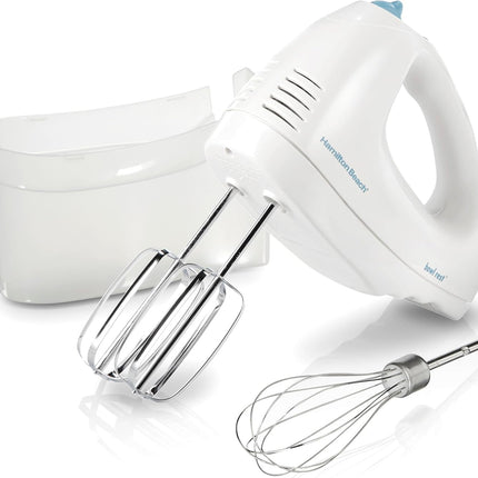 Hamilton Beach 6-Speed Electric Hand Mixer 250W with QuickBurst, Beaters and Storage Case