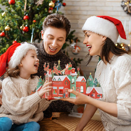 3D Christmas Cards – Musical Pop-Up Cards with Lights, Envelopes, and Personalized Note