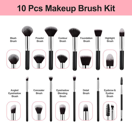 13-Pc Makeup Brush Set – Premium Kit with Sponges, Gift for Women & Teens