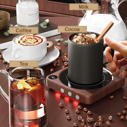 36W Coffee Mug Warmer – Desk, Temperature Display, 2-12H Auto Shut Off