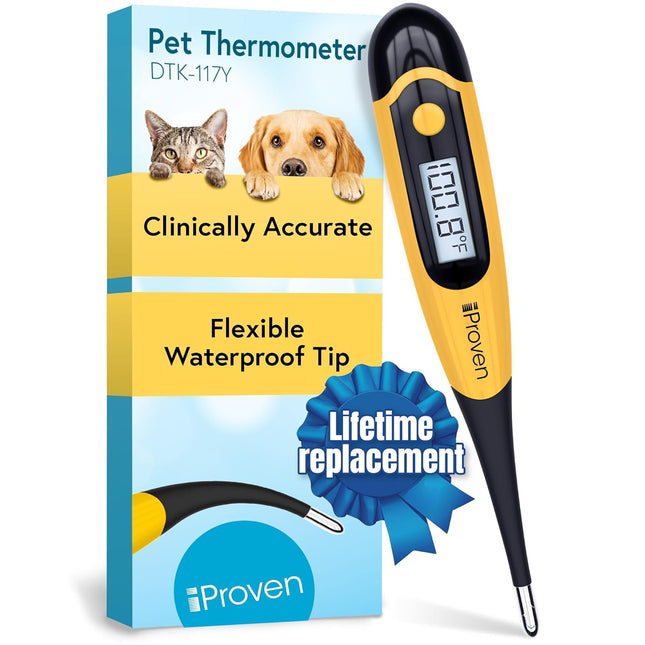 Dog & Cat Thermometer – Accurate Fever Detection, Waterproof, Fast 20 Sec Readings