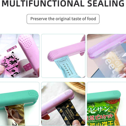 2-Pack Mini Bag Sealer – Portable Heat Sealers for Food Storage & Snack Bags