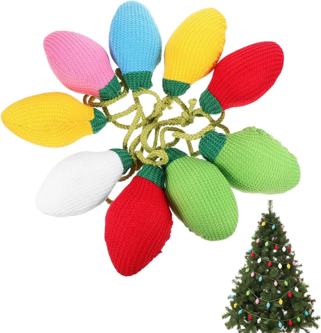 Felt Christmas Garland – Rainbow Wool Balls DIY Hanging Tree & Home Decor