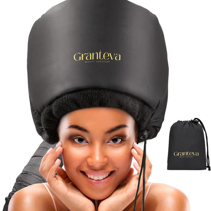 Hooded Hair Dryer Attachment with Headband for Curly Hair Deep Conditioning