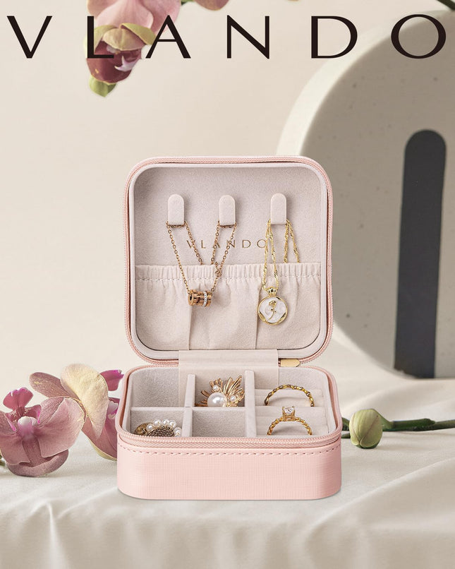 Mini Jewelry Organizer Travel Case for Women Teen Girls Bridesmaid Gift