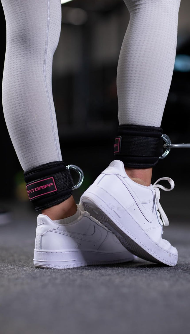 Gym Ankle Straps V3 – Kickback & Leg Pulley Cable Machine Accessories
